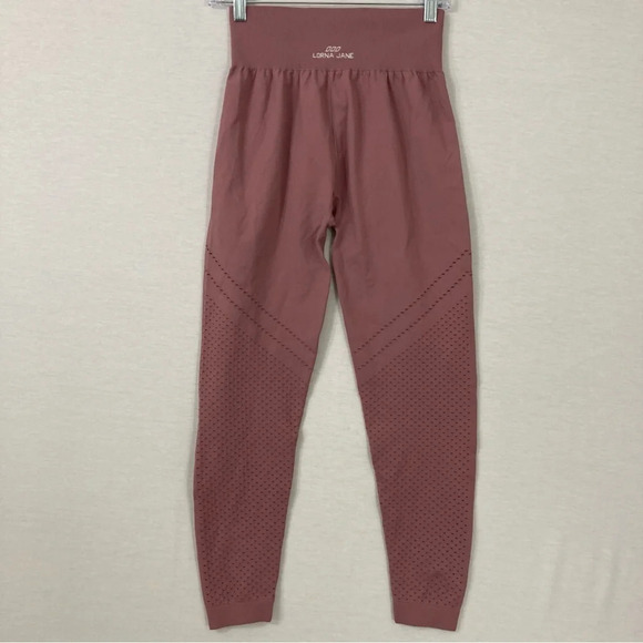 Uniquely Lorna Jane Pink Mauve Seamless Leggings Size Large - Picture 9 of 10